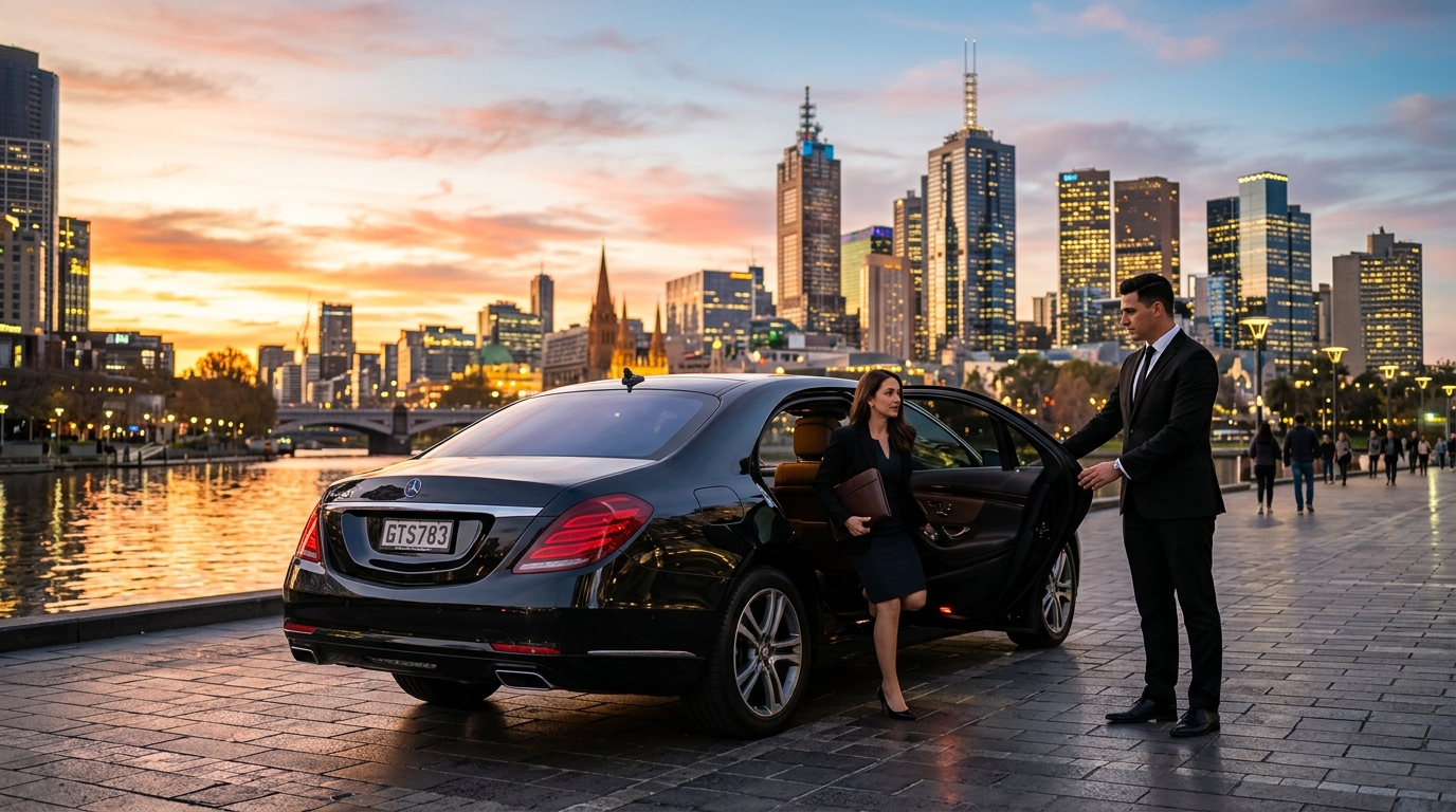 Chauffeur opening car